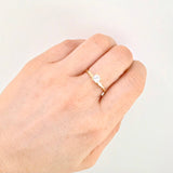 Anillo Solitaro Alza Victoriana 2.65gr / T7 1/2 / Oro Amarillo 18K ©