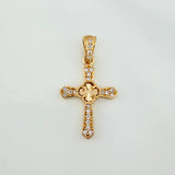 Dije Cruz Trebol 1.1 g / 2.4 cm Oro Amarillo 18K