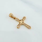 Dije Cruz Trebol 1.1 g / 2.4 cm Oro Amarillo 18K