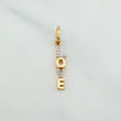 Dije Love 0.75 g / 2.4 cm Dos Oros Amarillo Blanco 18K