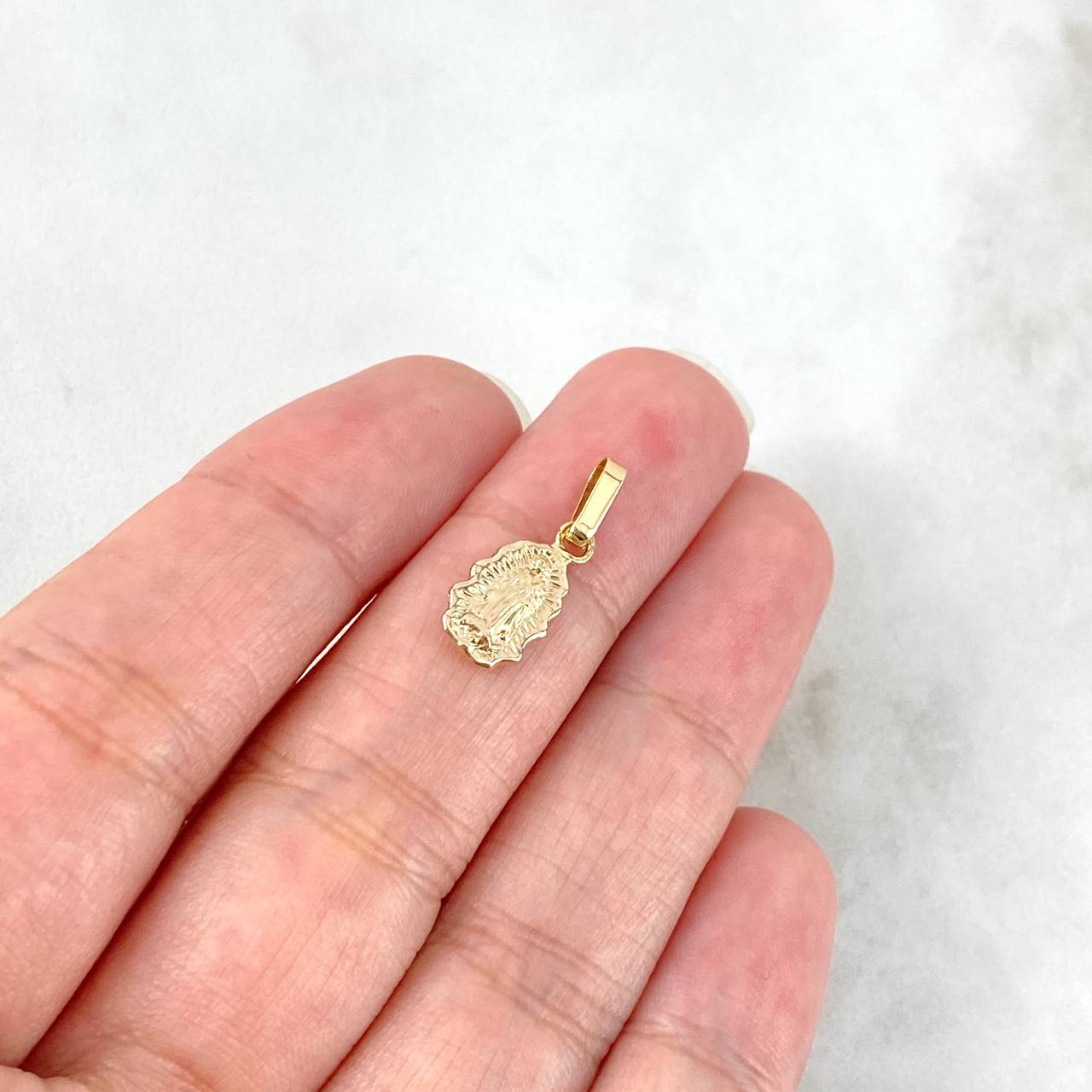 Dije Virgen de Guadalupe 0.6gr / 1.8cm / Oro Amarillo *