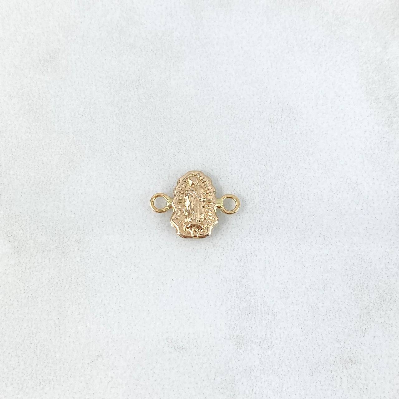 Herraje Virgen de Guadalupe 0.3gr / 1.1cm / Silueta Oro Amarillo