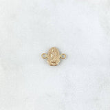 Herraje Virgen de Guadalupe 0.3gr / 1.1cm / Silueta Oro Amarillo