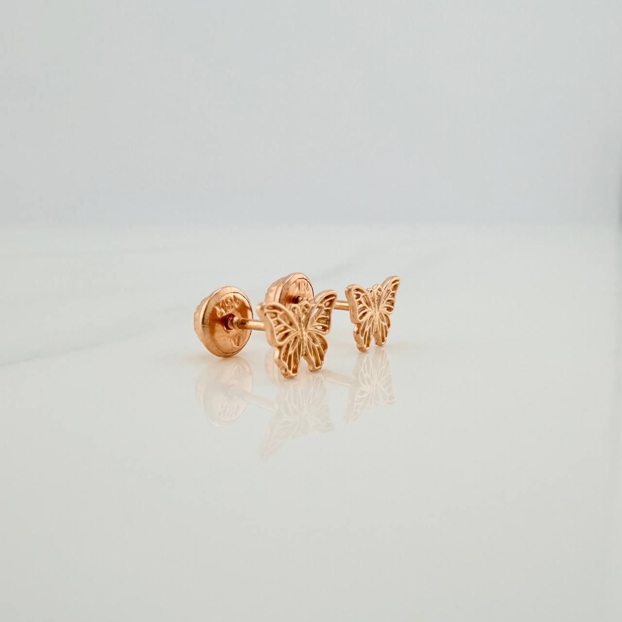 Topos Mariposa 0.7gr / 5.72mm Oro Rosa 18K &