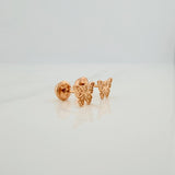 Topos Mariposa 0.7gr / 5.72mm Oro Rosa 18K &