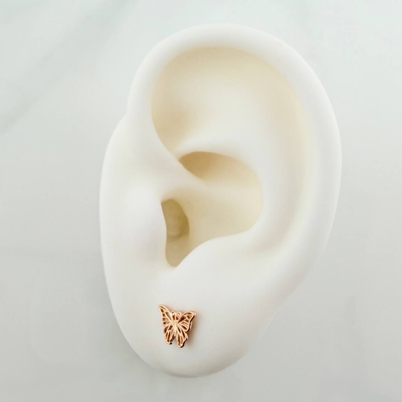 Topos Mariposa 0.7gr / 5.72mm Oro Rosa 18K &