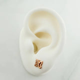 Topos Silueta Mariposa 0.9gr / 6.63mm Oro Rosa 18K &