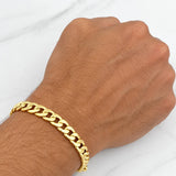 Pulso Cubano 6.3g / 21cm / 6.8mm Oro Amarillo 18K