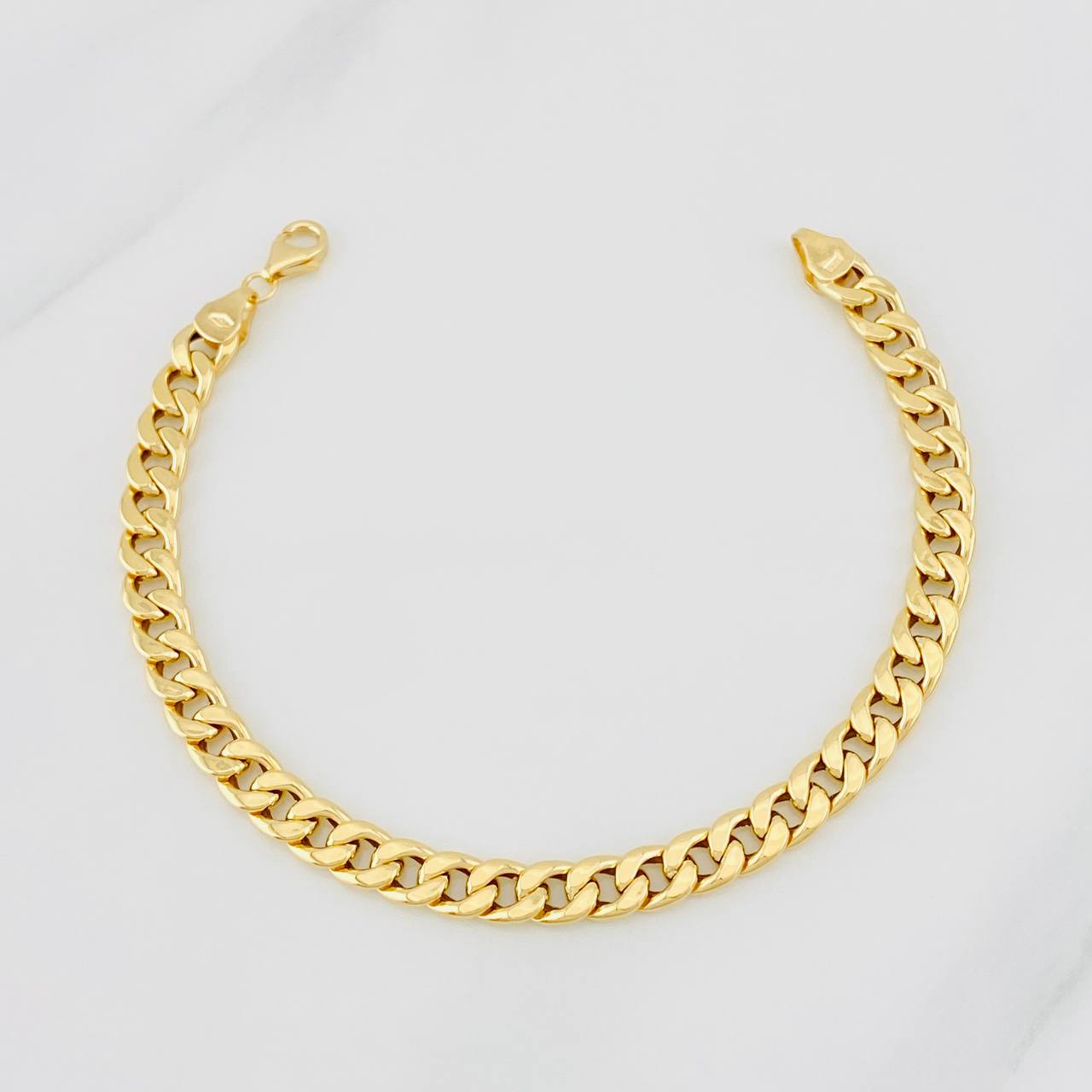 Pulso Cubano 3.5g / 18cm / 5.8mm Oro Amarillo 18K