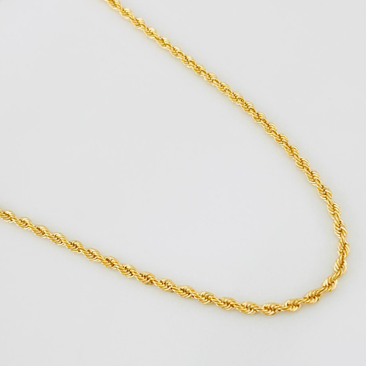 Cadena Lazo 2.7g / 50cm / 2.1mm Oro Amarillo 18K
