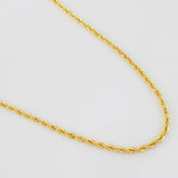 Cadena Lazo 2.7g / 50cm / 2.1mm Oro Amarillo 18K