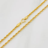 Cadena Lazo 2.7g / 50cm / 2.1mm Oro Amarillo 18K