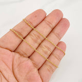Cadena Lazo 0.95g / 50cm / 1.1mm Oro Amarillo 18K