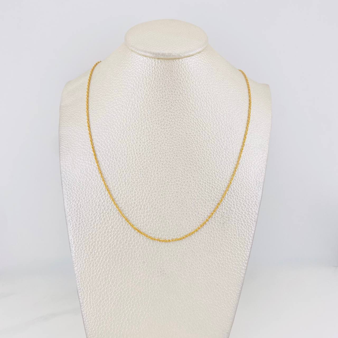 Cadena Lazo 0.95g / 50cm / 1.1mm Oro Amarillo 18K