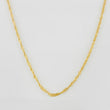 Cadena Singapur 1.1g / 45cm / 0.5mm Oro Amarillo 18K