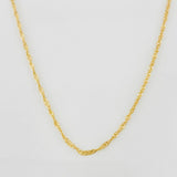 Cadena Singapur 1.1g / 45cm / 0.5mm Oro Amarillo 18K