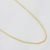 Cadena Singapur 1.1g / 45cm / 0.5mm Oro Amarillo 18K
