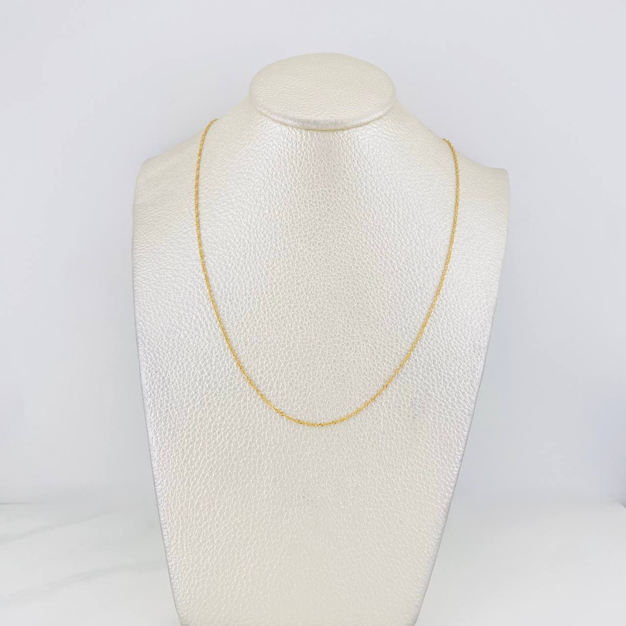 Cadena Singapur 1.1g / 45cm / 0.5mm Oro Amarillo 18K