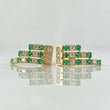Topos Matrix 2.25gr / 1.6cm / Esmeraldas 37pts Diamantes 25pts Oro Amarillo 18K (Joya) *