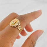 Anillo Virgen de Guadalupe 3.5g / T6 3/4 Oro Amarillo 18K