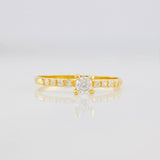 Anillo Solitario Churumbela 1.2g / T6 1/2 Oro Amarillo 18K