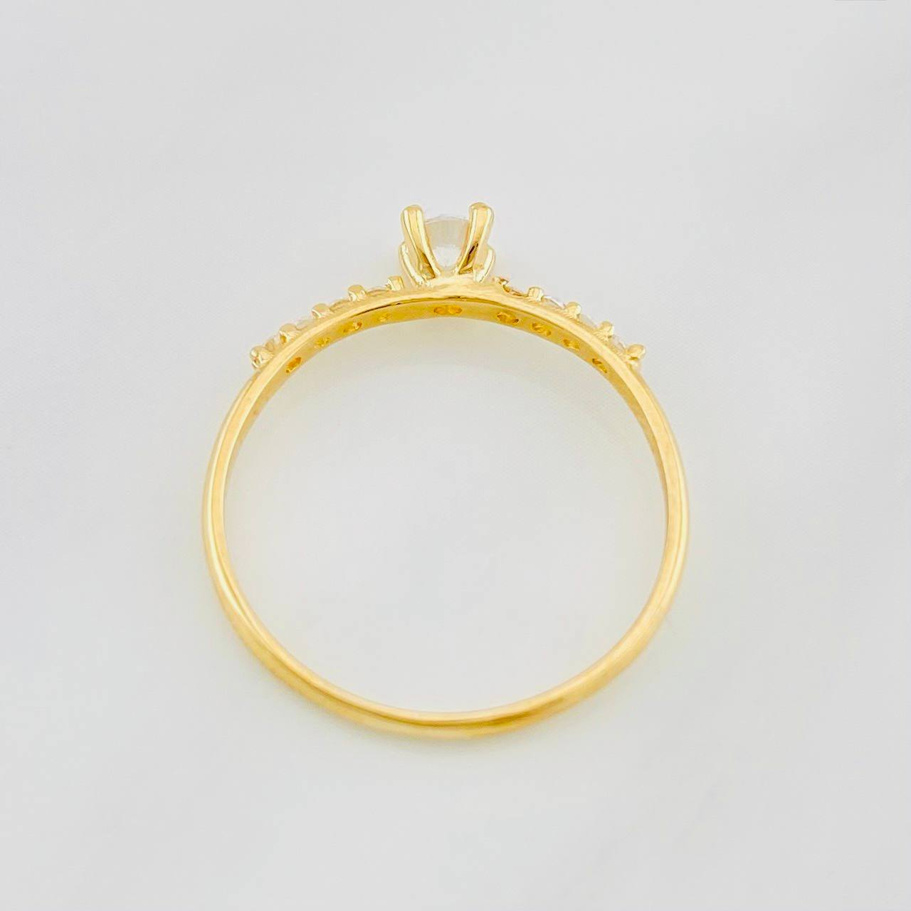 Anillo Solitario Churumbela 1.2g / T6 1/2 Oro Amarillo 18K