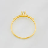 Anillo Solitario Churumbela 1.2g / T6 1/2 Oro Amarillo 18K