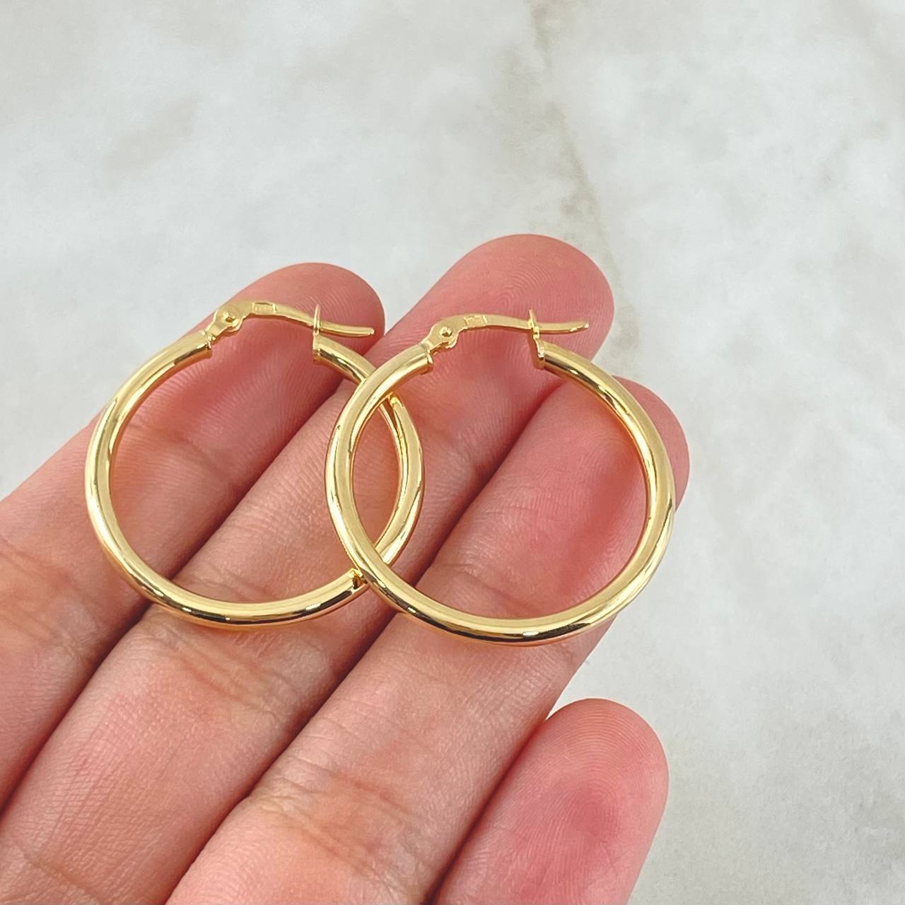 Candongas Jass 2.15gr / 3cm / Lisas Oro Amarillo 18K