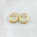 Candongas Lore 2.1gr / 1.7cm / Entorchadas Oro Amarillo 18K