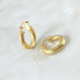 Candongas Lore 1.5gr / 1.7cm / Entorchadas Oro Amarillo 18K