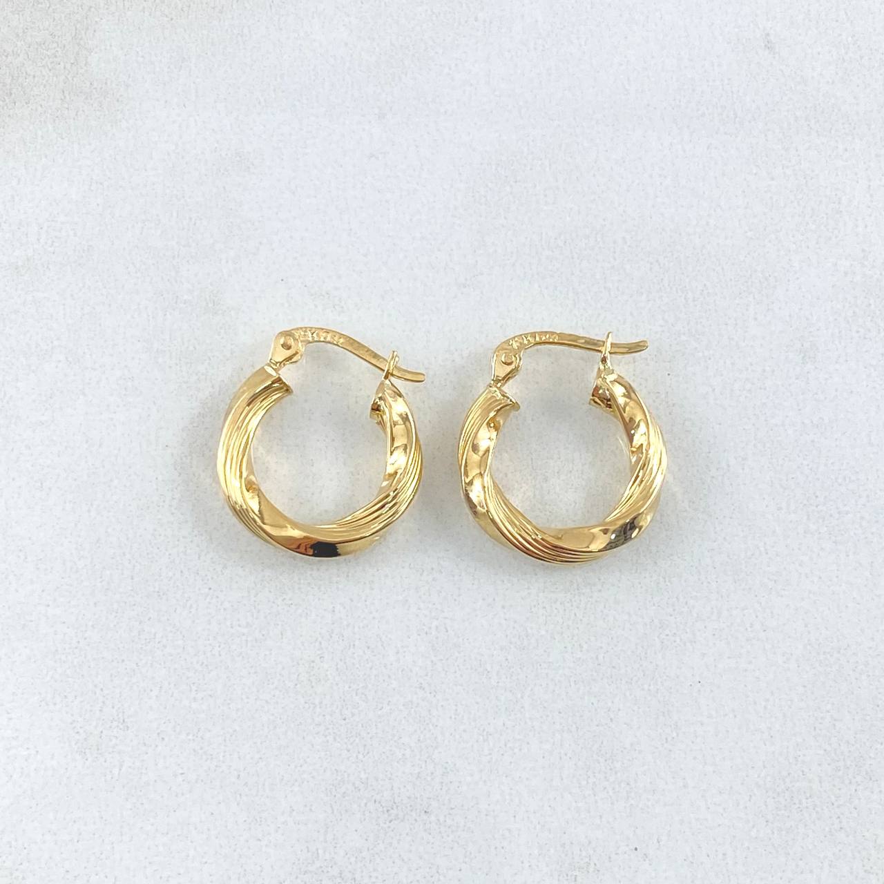 Candongas Mai 1.15gr / 1.5cm / Oro Amarillo 18K