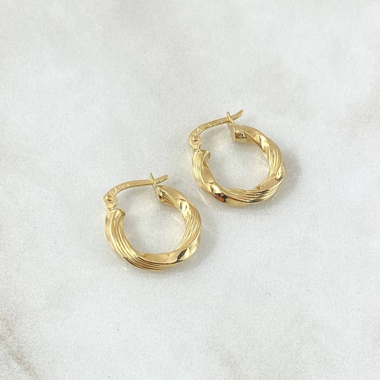 Candongas Mai 1.15gr / 1.5cm / Oro Amarillo 18K