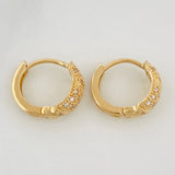 Candongas Zig Zag Basteada 2.85gr / 1.1cm / 5.6mm Oro Amarillo 18K