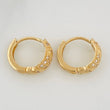 Candongas Zig Zag Basteada 2.9gr / 1.3cm / Oro Amarillo 18K %