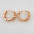 Candongas Zig Zag Basteada 2.75gr / 1.1cm / 5.6mm Oro Rosa 18K &