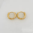Candongas Triple Carril 2gr / 1cm / 3mm Oro Amarillo 18K &