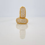 Candongas Triple Carril 2gr / 1cm / 3mm Oro Amarillo 18K &