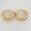 Candongas Triple Carril 3.9gr / 1.5cm / 4.9mm Oro Amarillo 18K