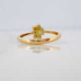Anillo Lia Esmeraldas 27 pts 2gr / T5 3/4 / Oro Amarillo 18K %
