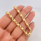 Cadena Rustica Burbuja 16.31g / 60cm / 4.7mm Oro Amarillo 18K