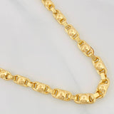 Cadena Rustica Burbuja 16.31g / 60cm / 4.7mm Oro Amarillo 18K