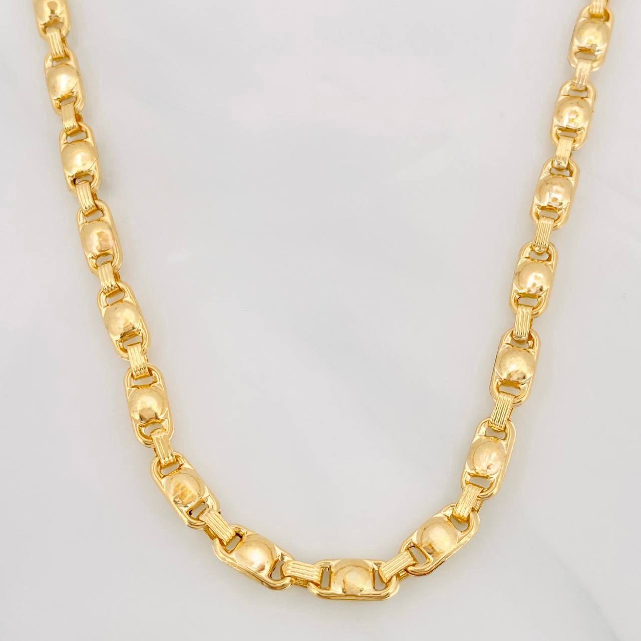 Cadena Rustica Burbuja 16.31g / 60cm / 4.7mm Oro Amarillo 18K