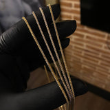 Cadena Franco 2.75gr / 45cm / 1.5mm Dos Oros Amarillo Blanco +4