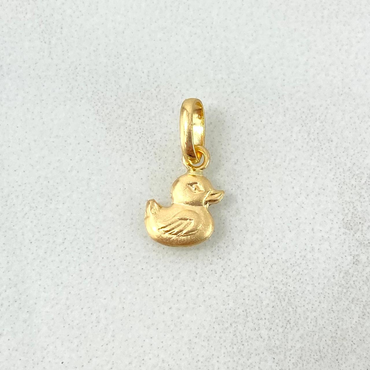 Dije Pato 0.25gr / 1cm / Troquelado Oro Amarillo