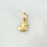 Dije Pato 0.25gr / 1cm / Troquelado Oro Amarillo