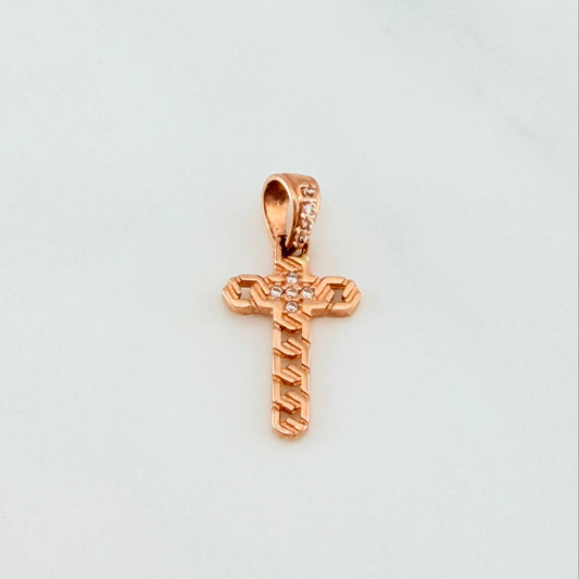 Dije Cruz 1 g / 2.1 cm Oro Rosa 18K