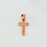 Dije Cruz 1 g / 2.1 cm Oro Rosa 18K