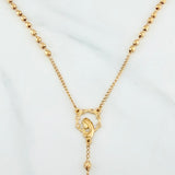 Rosario Virgen Maria 9.55 g / 58 cm / 3 mm Oro Amarillo 18K