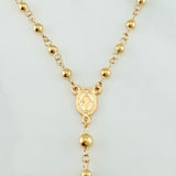 Rosario Virgen Milagrosa 6.65 g / 51 cm / 4mm-3 mm Oro Amarillo 18K