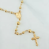 Rosario Virgen Milagrosa 6.65 g / 51 cm / 4mm-3 mm Oro Amarillo 18K